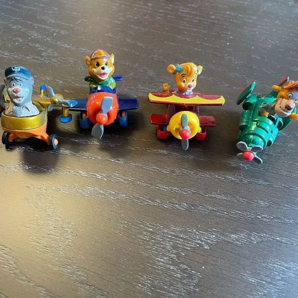 McDonald’s Disney Tailspin Metal Airplanes with Figures set of 4